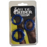 Rude Rider Mini Cock Rings Blue (3-Ring-Set)