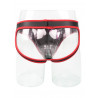 Rude Rider Neoprene Briefs Open Back Bottoms Black/Red (T7472)