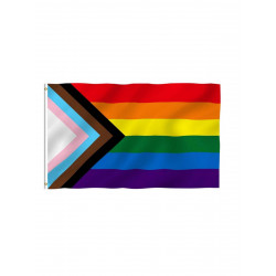 Progress Rainbow Flag 2018 (60 x 90 cm) (T8421)