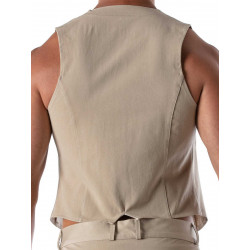 ToF Paris Patriot Chain Vest Beige (T8678)