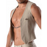 ToF Paris Patriot Chain Vest Beige (T8678)