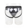 Rude Rider Neoprene Briefs Open Back Bottoms Black/Grey (T7475)