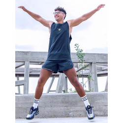 Supawear High Split Shorts Loose Fit Black Onyx (T9035)