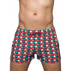 2eros S50 Bronte Printed Swim Shorts S50 Retro Red (T9654)