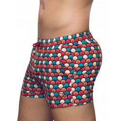 2eros S50 Bronte Printed Swim Shorts S50 Retro Red (T9654)