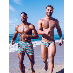 2Eros Print Bondi Shorts S60 Swimwear S60 Chevy Blue (T9658)