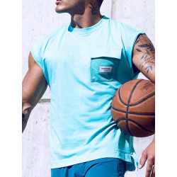 Supawear Wide-Cut Tank Turquoise Blue (T9719)
