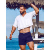 2eros Cropped Linen Shirt White (T9772)