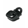 RudeRider Liquid Silicone Cock & Ball Splitter Black (T9735)