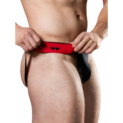 MM The Original Jockstrap Underwear Special Edition REVERSIBLE Black/Red 2 inch (T9773)