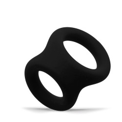 Rude Rider Shaft and Ball Ring Thin Soft Silicone Black (T9211)