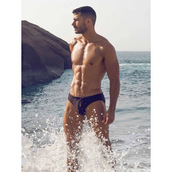 2Eros V30 Textured Swim Brief Signet Black (T9888)