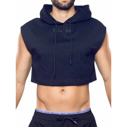 Supawear Cropped Hoodie Black (T9932)