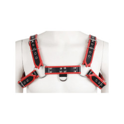 Regular Shoulder Harness Leatherette Black/Red (T7476)