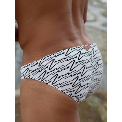 2Eros V20 Signature Print Swim Brief B&W (T9941)