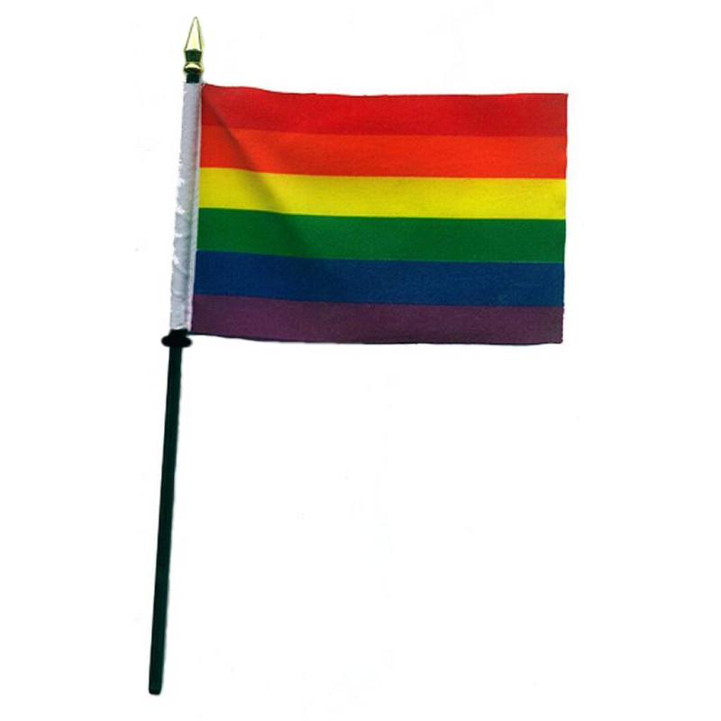 Gay Pride Rainbow Hand Flag (T1571)