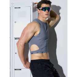 Supawear SPR Cropped Singlet Tank Top Grey (T9974)