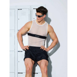 Supawear Mesh Dual Tone Tank Black & White (T9981)