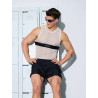 Supawear Mesh Dual Tone Tank Black & White (T9981)
