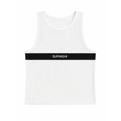 Supawear Mesh Dual Tone Tank Black & White (T9981)