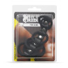 Rude Rider 6-Cockring-Strap Silicone Black (T9939)