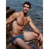 2Eros V10 Print Swim Brief Naiad Navy (T11219)