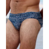 2Eros V10 Print Swim Brief Naiad Navy (T11219)