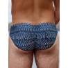 2Eros V10 Print Swim Brief Naiad Navy (T11219)