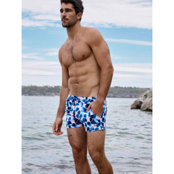 2Eros S50 Bronte Printed Shorts Swimwear Aqua Navy (T11230)