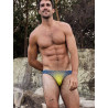 2Eros V20 Printed Swim Brief Comic Yellow/Navy (T11213)