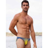 2Eros V20 Printed Swim Brief Comic Yellow/Navy (T11213)