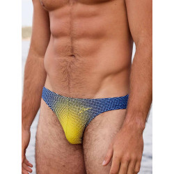 2Eros V20 Printed Swim Brief Comic Yellow/Navy (T11213)