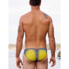 2Eros V20 Printed Swim Brief Comic Yellow/Navy (T11213)