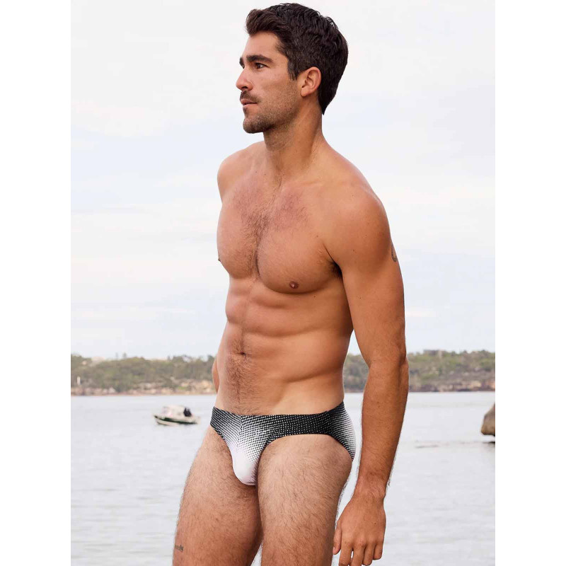2Eros V20 Printed Swim Brief Comic Black/White (T11214)