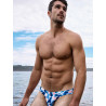 2eros V20 Printed Swim Brief Aqua Navy (T11231)