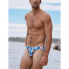 2eros V20 Printed Swim Brief Aqua Navy (T11231)