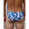 2eros V20 Printed Swim Brief Aqua Navy (T11231)