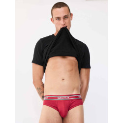 Supawear Ribbed Varsity Brief Underwear Red (T11232)