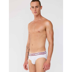 Supawear Ribbed Varsity Brief Underwear White (T11233)