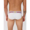 Supawear Ribbed Varsity Brief Underwear White (T11233)