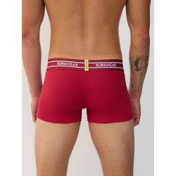 Supawear Ribbed Varsity Trunk Underwear Red (T11234)