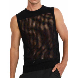 2eros Miami Singlet Tank Top Black (T11508)