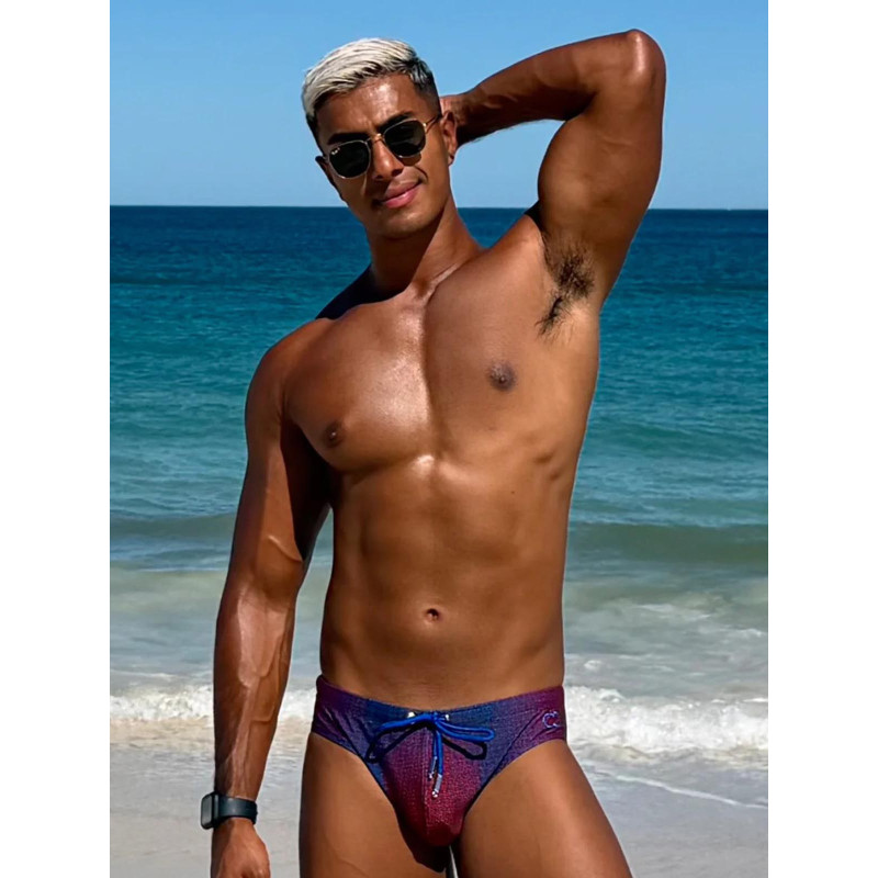 2eros V10 Printed Swim Brief Pixelpop (T11512)