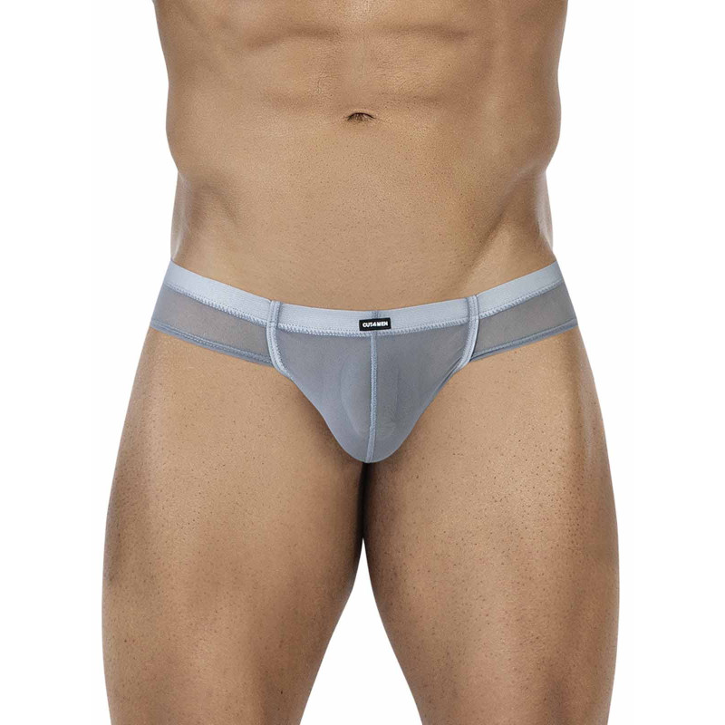 SP4NDEX Breeze Mesh Hybrid Cheeky Brief Underwear Grey (T11260)