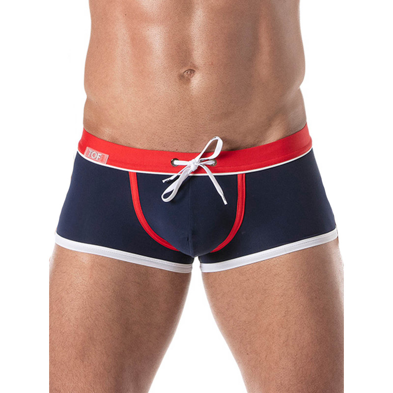 ToF Paris Holidays Swim Trunk Swimwear Navy/Red (T9107)