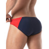 ToF Paris Holidays Swim Mini Brief Swimwear Navy/Red (T9119)