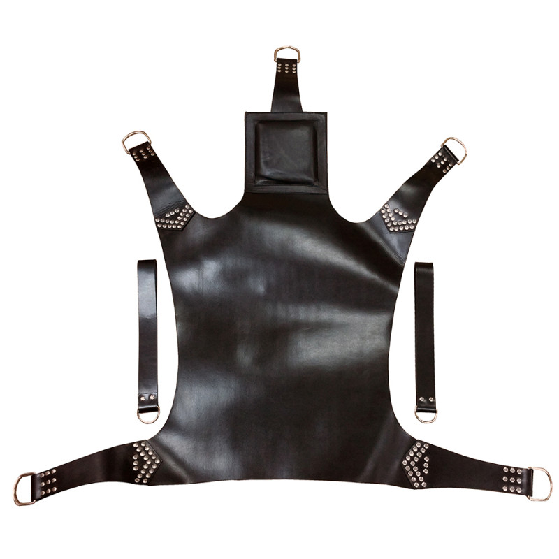 Rouge Leather Sling with Pillow and Sling Loops Black (T11503)
