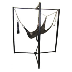Rouge Leather Sling with Pillow and Sling Loops Black (T11503)