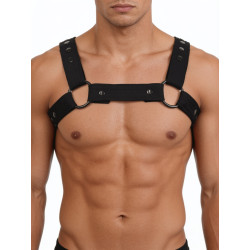 Neoprene Sport Muscle Harness Black Adjustable (T9079)