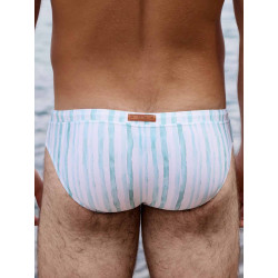 2eros V30 Printed Swim Brief Oceanus Blue (T11664)